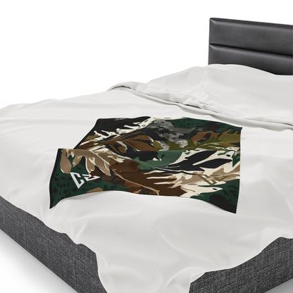 Abilene Camo Velveteen Plush Blanket by Camo Joes