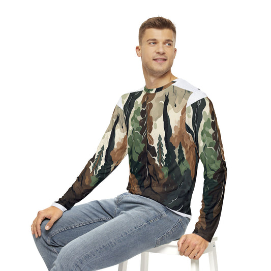 Bangor Camo Men's Long Sleeve Shirt (AOP)