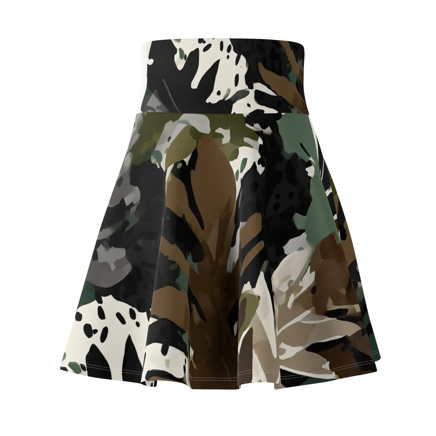 Abilene Camo Women's Skater Skirt (AOP)