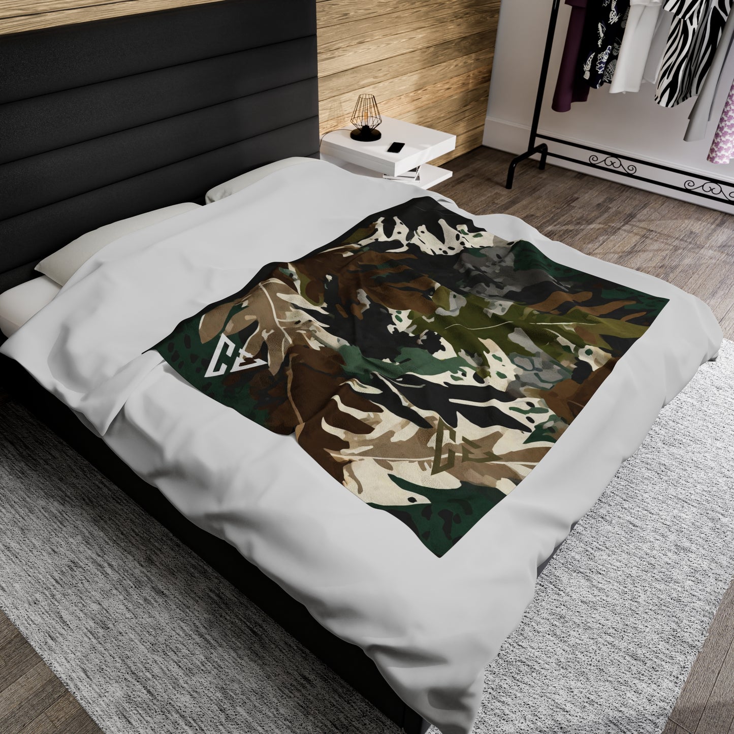 Abilene Camo Velveteen Plush Blanket by Camo Joes