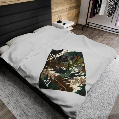 Abilene Camo Velveteen Plush Blanket by Camo Joes