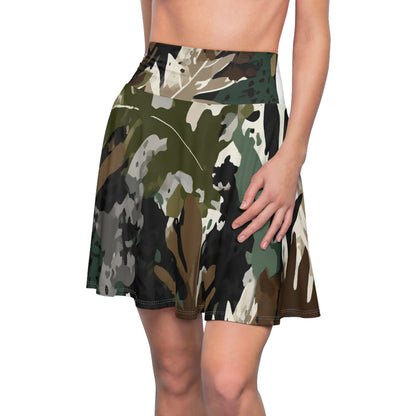 Abilene Camo Women's Skater Skirt (AOP)