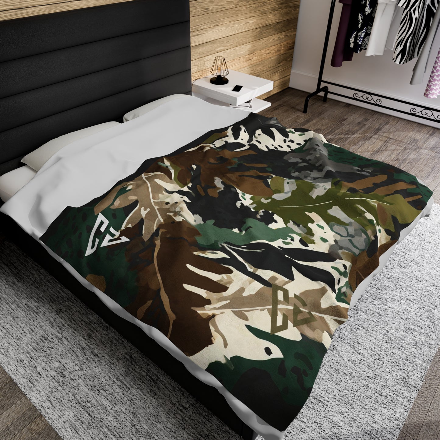 Abilene Camo Velveteen Plush Blanket by Camo Joes