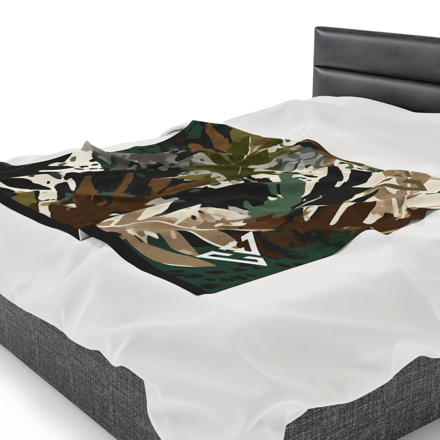 Abilene Camo Velveteen Plush Blanket by Camo Joes