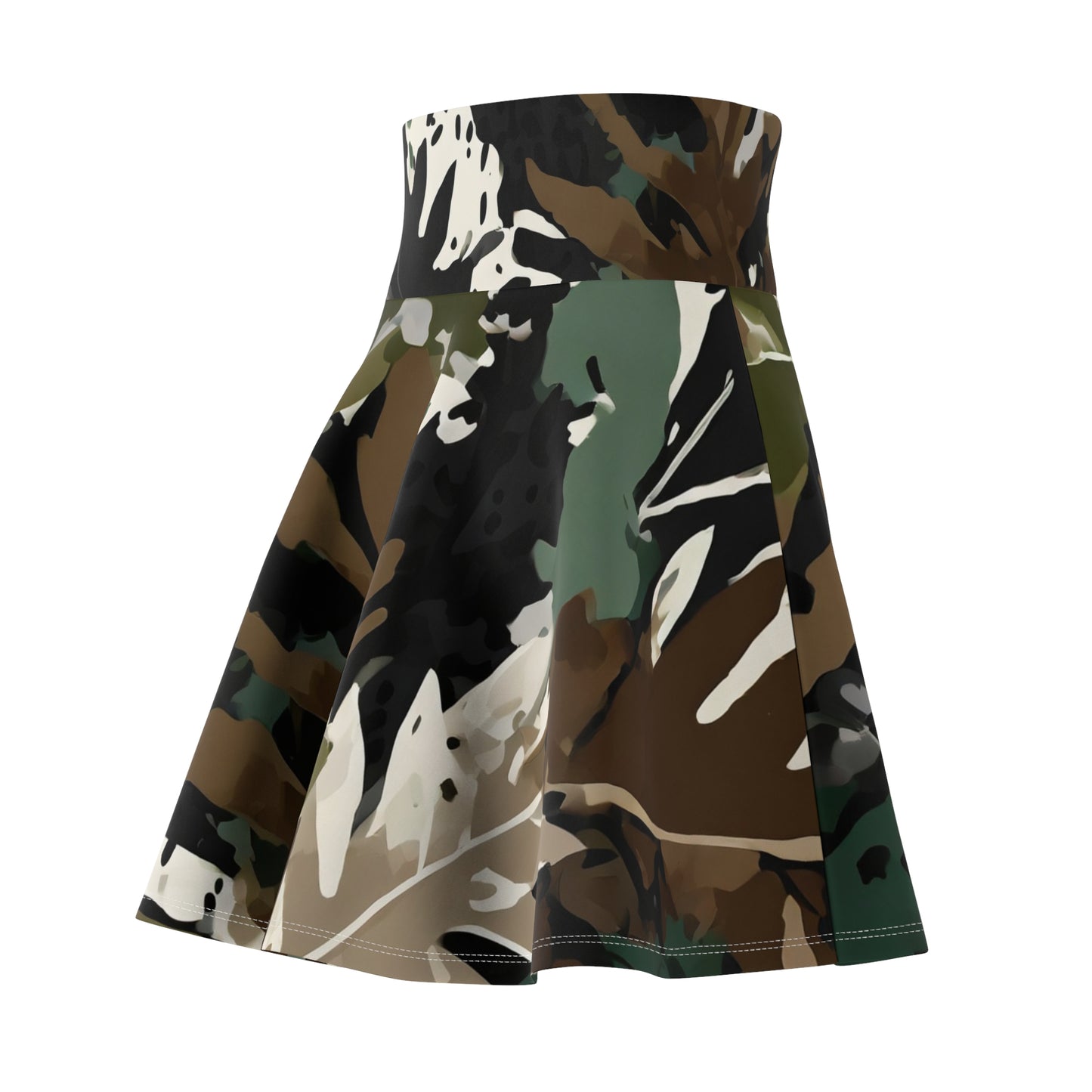 Abilene Camo Women's Skater Skirt (AOP)