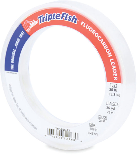 Triple Fish Fluor Leader 25