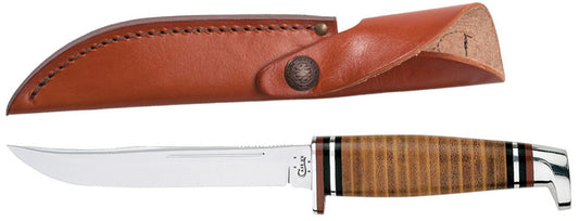 LEATHER HUNTER KNIFE