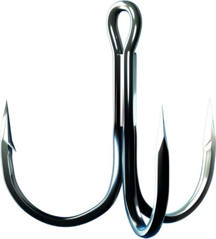 ROUND BEND TREBLE HOOK